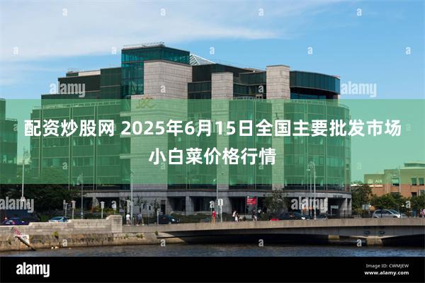 配资炒股网 2025年6月15日全国主要批发市场小白菜价格行情